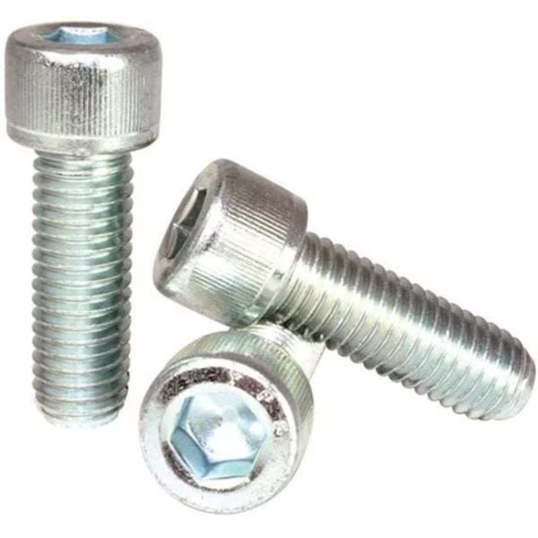 #6-32 Socket Head Cap Screw, Zinc Plated Alloy Steel, 3/4 in Length, 100 PK, Newport Fasteners, Mfr#: 787458-100